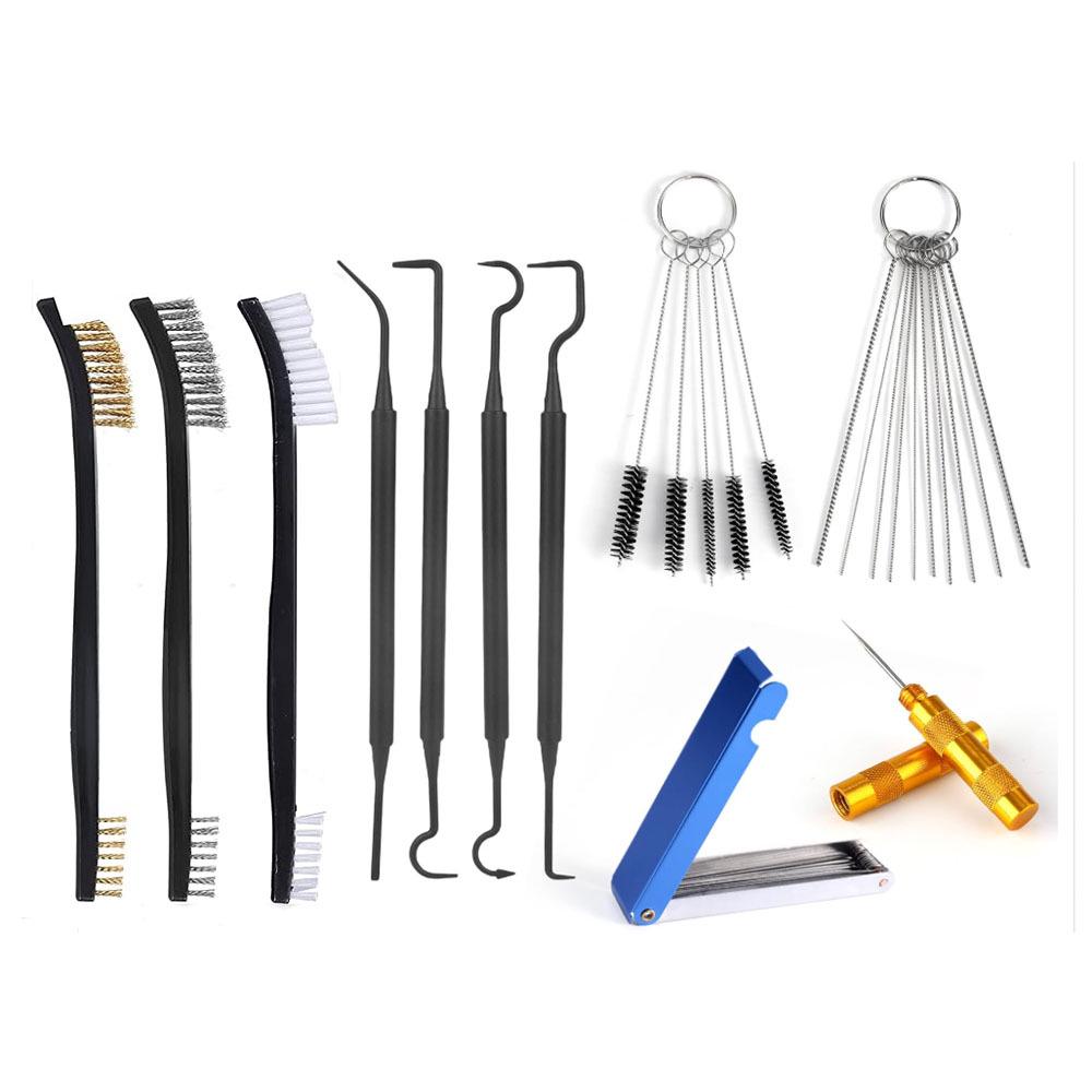 Airbrush Spray Gun Cleaning Kit: Includes Small Brush, Rinse Gun, Nozzle, and Four Ventilation Accessories for Auto Repair.