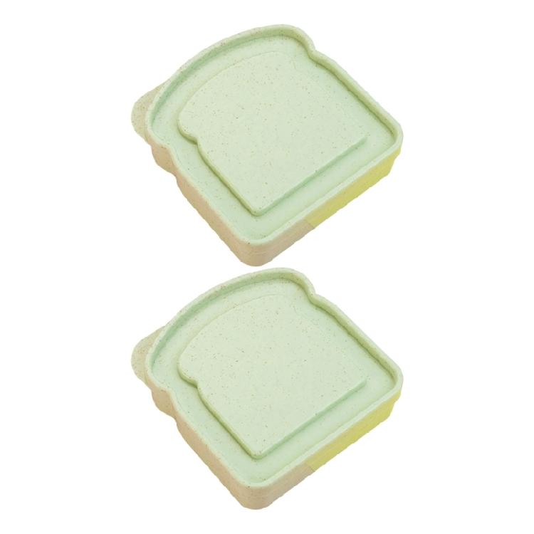 Контейнер для приготовления еды в форме тостов с герметичной системой большой контейнер для хранения хлеба с крышкой для кемпинга походов зелёный 599₽