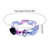 Light up Dog Collar Rechargeable Led Dog Safety Necklace Light Adjustable Glowing Collar for Night Walking Dark Outdoor