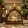 Holiday Crystal Candle Lights Sturdy PVC Materials Enhances Christmas Decoration Festival Ornament for Household Use