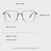 Ilsamsaemem Newtro Square Round See-Through Gray Blue Light Blocking Lenses
