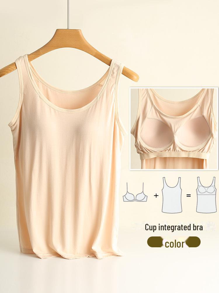 

Модальная подкладка большого размера для женщин, облегающий крой, однотонный, универсальный цельный, круглый вырез XL 115-135 jin