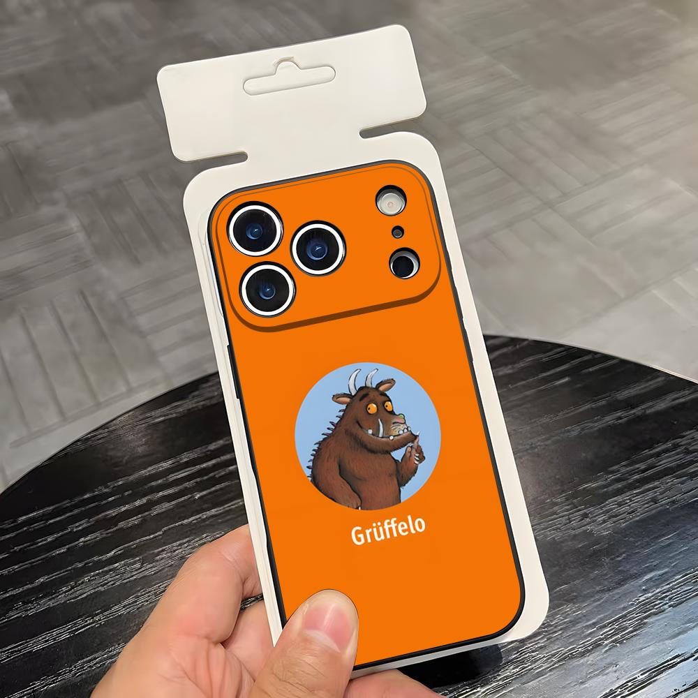T-The G-Gruffalo Phone Case For IPhone 17 Air 16 E Pro Max 15 14 13 Mini 12 Pro 11 Max Plus Black Soft Shell