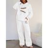 Set Casual Stampato Stile Retrò da Strada Felpa con Cappuccio Larga Pantaloni a Gamba Larga Set Due Pezzi Multifunzionale Adatto a Vari Scenari