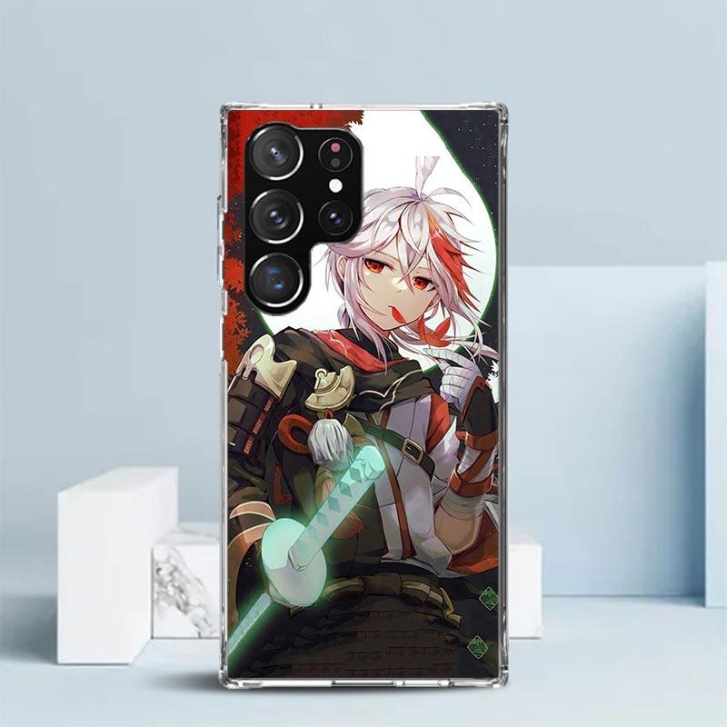 Kazuha Genshin Impact Phone Case For Samsung Galaxy S24 S25 Edge S26 Ultra S22 S23 Plus S21 + S20 FE Soft TPU Back Cover Galaxy