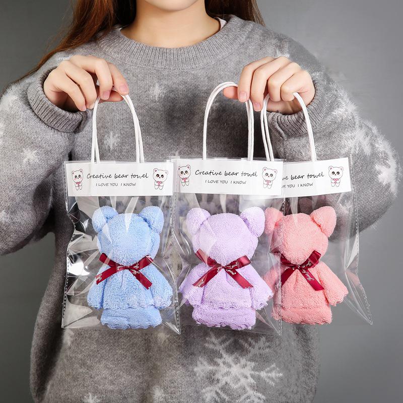 Creative Little Bear Towel - Ideal for Weddings, Birthdays, Prizes, or Kindergarten Gifts