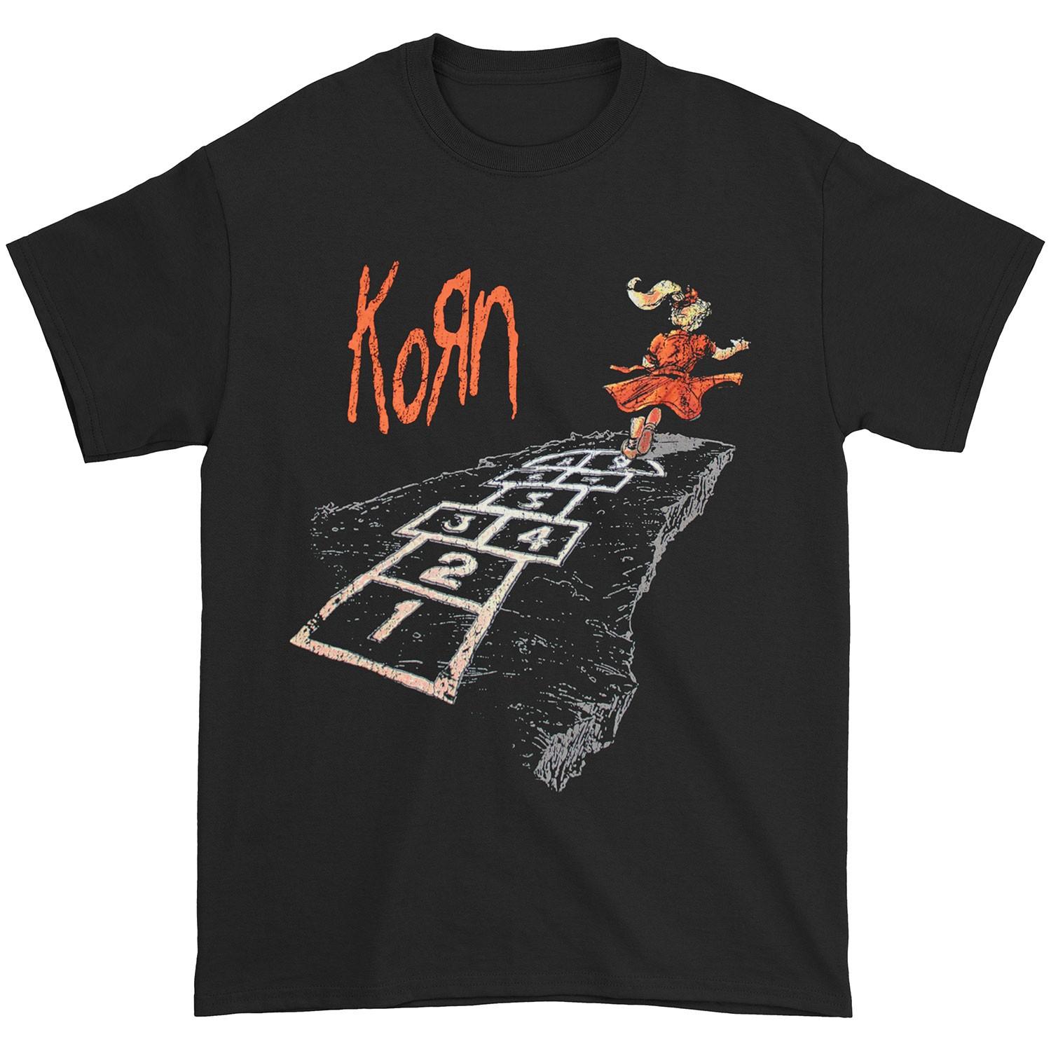 Men s Korn Follow The Leader T-shirt Small Black XXL