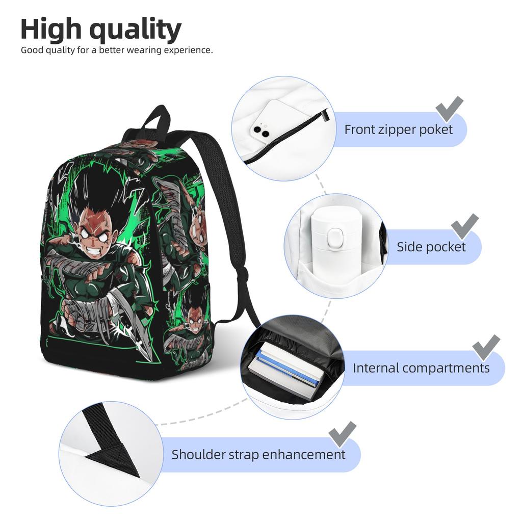 Fashion Anime Best Fighter Rock Backpack Mochilas Super Quality Office Work Zipper Closure Rucksack