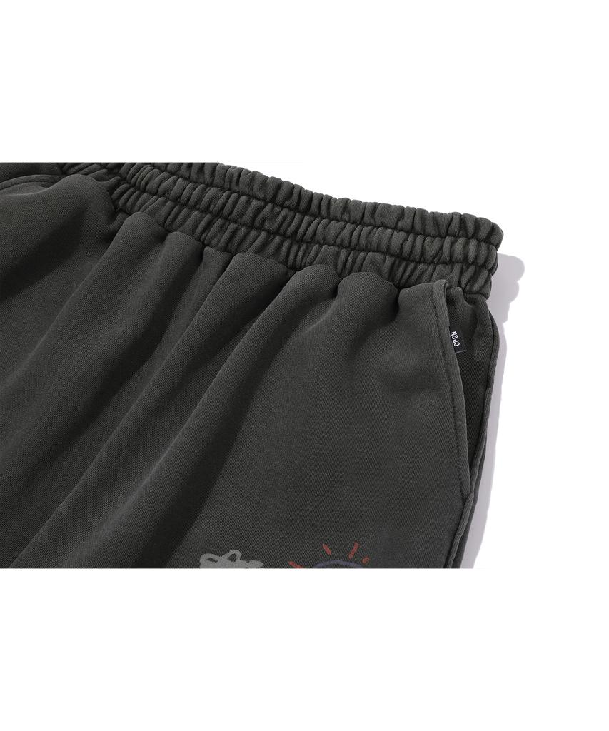 CPGN STUDIO Big Happy Day Pigment Sweatpants Smoke Black