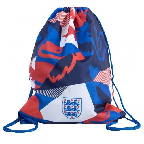 England FA Patch Drawstring Bag One Size blanc/bleu