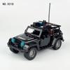 Six Off-Road Assault Fire Small Particle Patrol Car X016 Children'S Assembled Building Block Toy