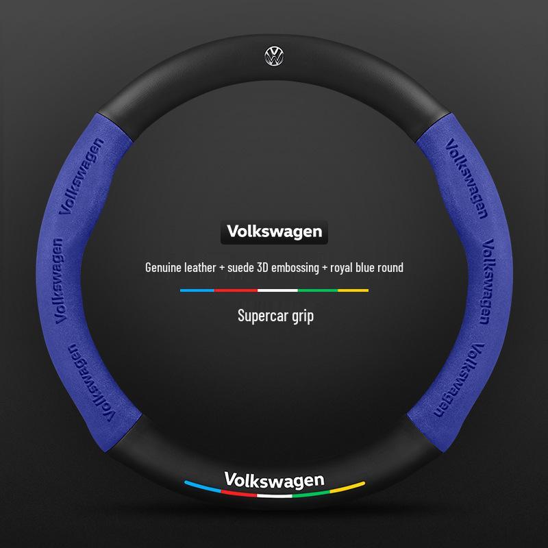 Κάλυμμα Τιμονιού Volkswagen Golf (2010-2023): Σουέτ R-Line Ανθρακονήματα για Μοντέλα 6/7/8 Pro