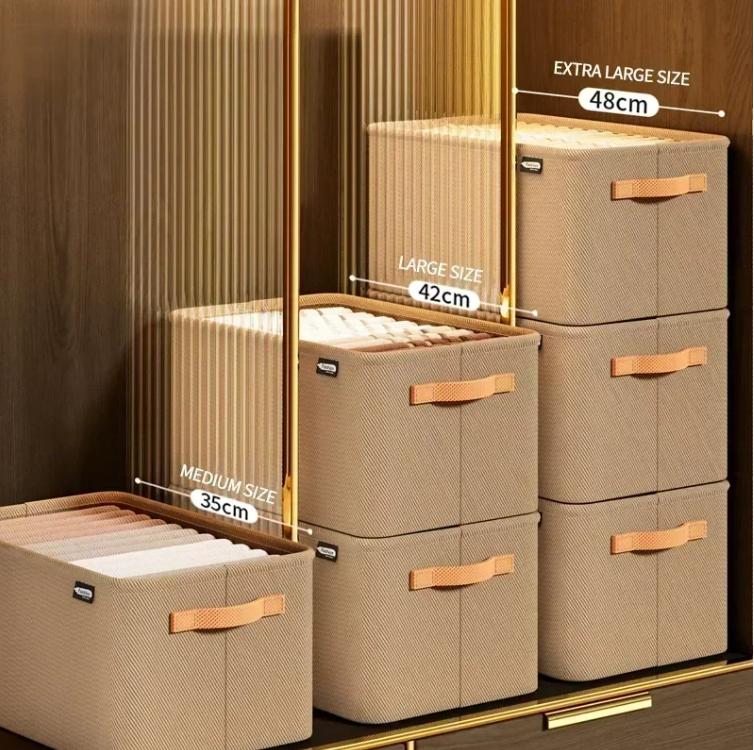 Addensare vestiti organizer pantaloni maglioni armadietti cassetti organizer jeans scatola portaoggetti guardaroba vestiti organizzatori di stoccaggio