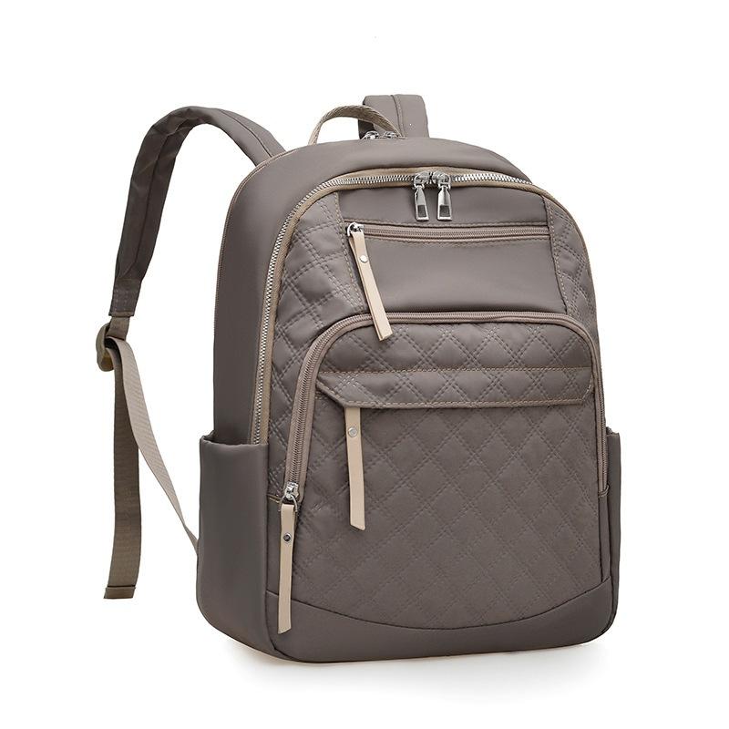 Schoolbag1011 New Backpack Women's Fashion Nylon Cloth Large Capacity Leisure Travel Backpack Embroidered Thread Student Schoolbag