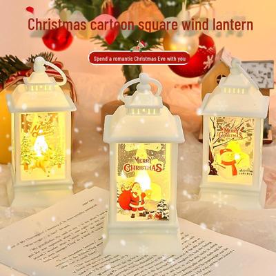 Lâmpada de Vento de Natal LED Luz Noturna - Decorações Festivas e Presente para Crianças