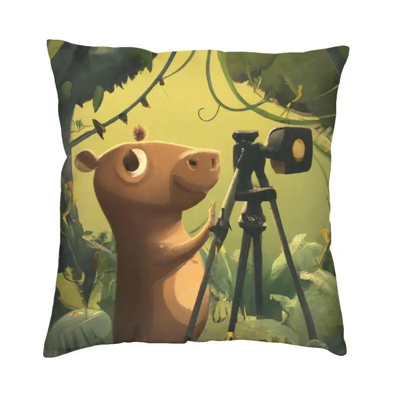 Capybara Home Cushion Cover Animal Pet Nordic Throw Pillow   Decor  Case