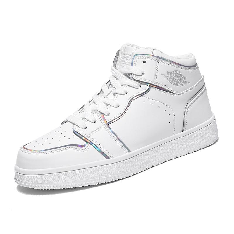 

Men s shoes high-top board shoes men s autumn new youth casual personalized basketball sports shoes white shoes trendy shoes 39