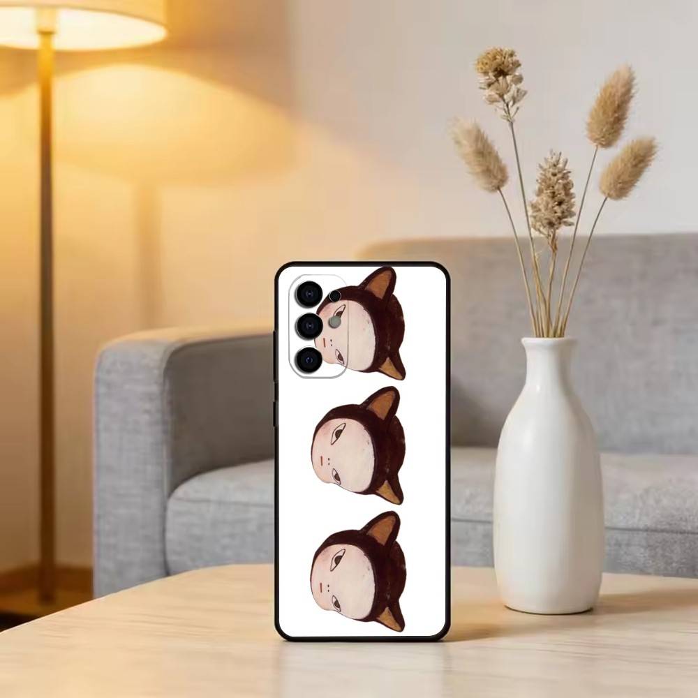 Art of Japan Y-Yoshitomo Nara Phone Case For Samsung S25,S24,S21,S22,S23,S30,Ultra,S20,Plus,Fe,Soft Silicone Black Cover