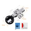 Glass Door Hinge Hydraulic Buffer Kitchen Cupboard Glass Door Damper Hinges Home Wine Cabinet Furniture Hardware Round