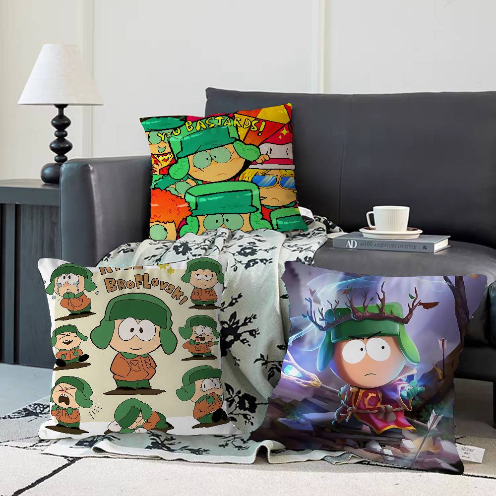 South Park K-Kyle Broflovski Kissenbezug Abnehmbarer Waschbarer Kissenbezug – Ganzjährig Weiches Leinen