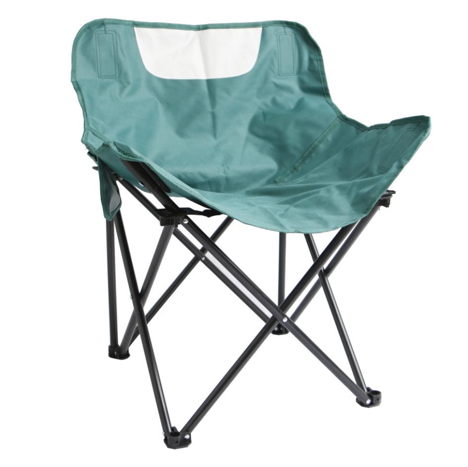 Portable Foldable Outdoor Camping Chair - Art Sketching Moon Chair зелёный