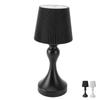 LED Cordless Table Lamp Iron Plastic Pleated Touch Control Stepless Dimmable USB Rechargeable Nights