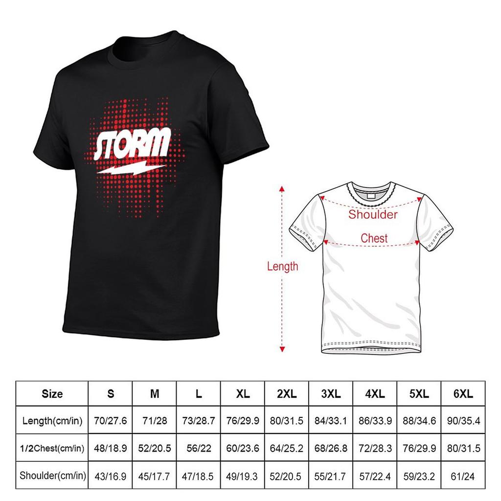 Nowy T-shirt Storm Bowling Krótki t-shirt Bluzka t-shirt dla mężczyzn