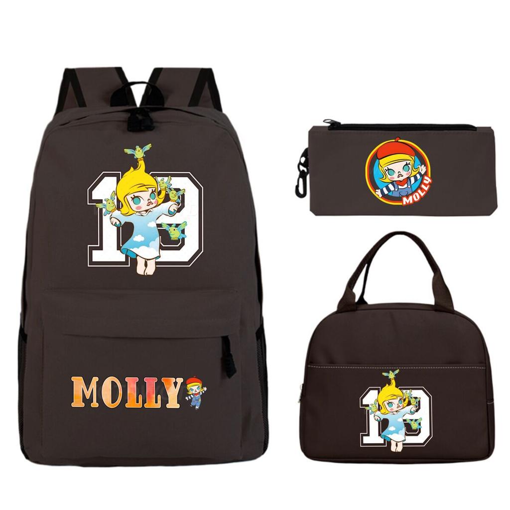Children'S School Bag Leisure Pencil Bag College Meal Bag Printing Three-Piece Backpack For Primary And Secondary School Students