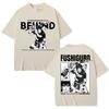Anime Jujutsu Kaisen Fushiguro Toji Retro Tshirts Unisex Women Harajuku Unisexga Short Sleeve Oversized Fashion Casual Cotton T Shirt