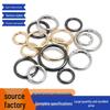 Zinc Alloy Round Spring Clasp Keychain for Handbags