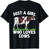 Cool Cow Design For Women Girls Cow Lover Farmer Farm Animal T-Shirt