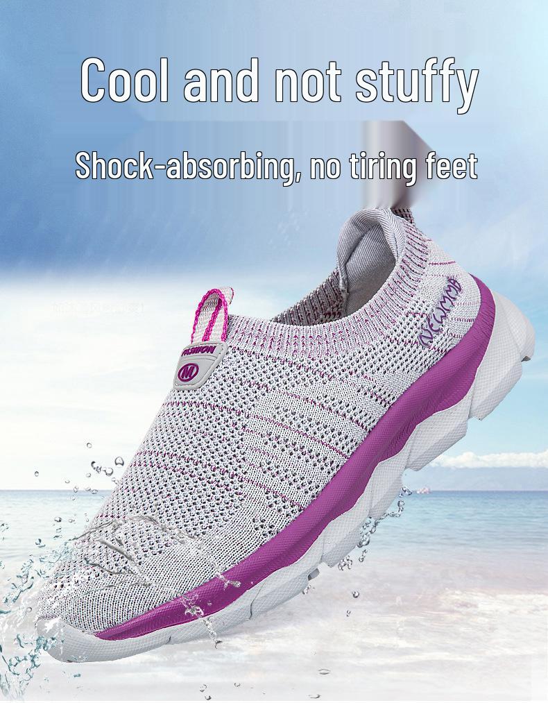 Spring/Summer Old Beijing Cloth Shoes: Comfortable Non-Slip Soft Sole Sports Shoes for Middle-Aged and Elderly