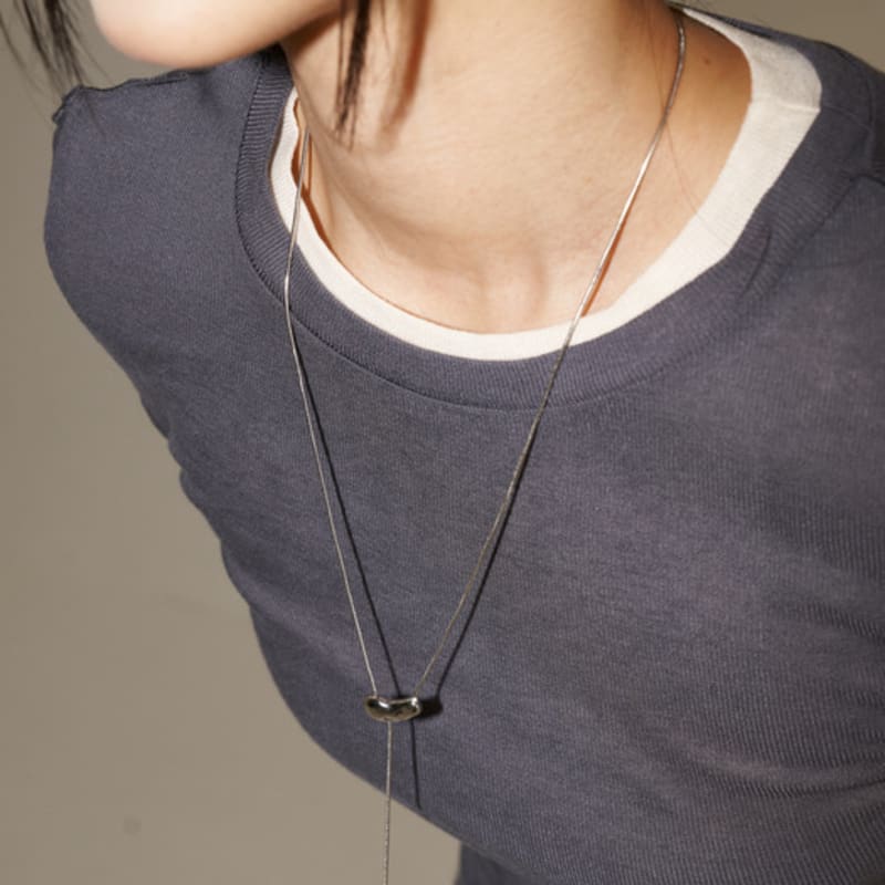 SULTANA drop bean necklace