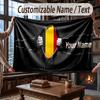 Custom Name Flannel Throw Blanket Germany National Football Team Pattern Warm Home Decoration