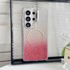 For Magsafe Magnetic Glitter Gradient Color Case for Samsung Galaxy S26 Ultra S25 Edge FE S24 Plus A06 A16 A36 Transparent Cover