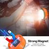 High Power Mini Flashlight USB Rechargeable Portable LED Camping Light With Magnet Outdoor 3 Lighting Modes Tent Lantern