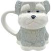 Cute Schnauzer Animal Birthday Dog Party 13 X 9 X 11 330 Ml Die-Cut Mug, Design, Gift, Merchandise, Year-End Favors, White, Approx. Cm,