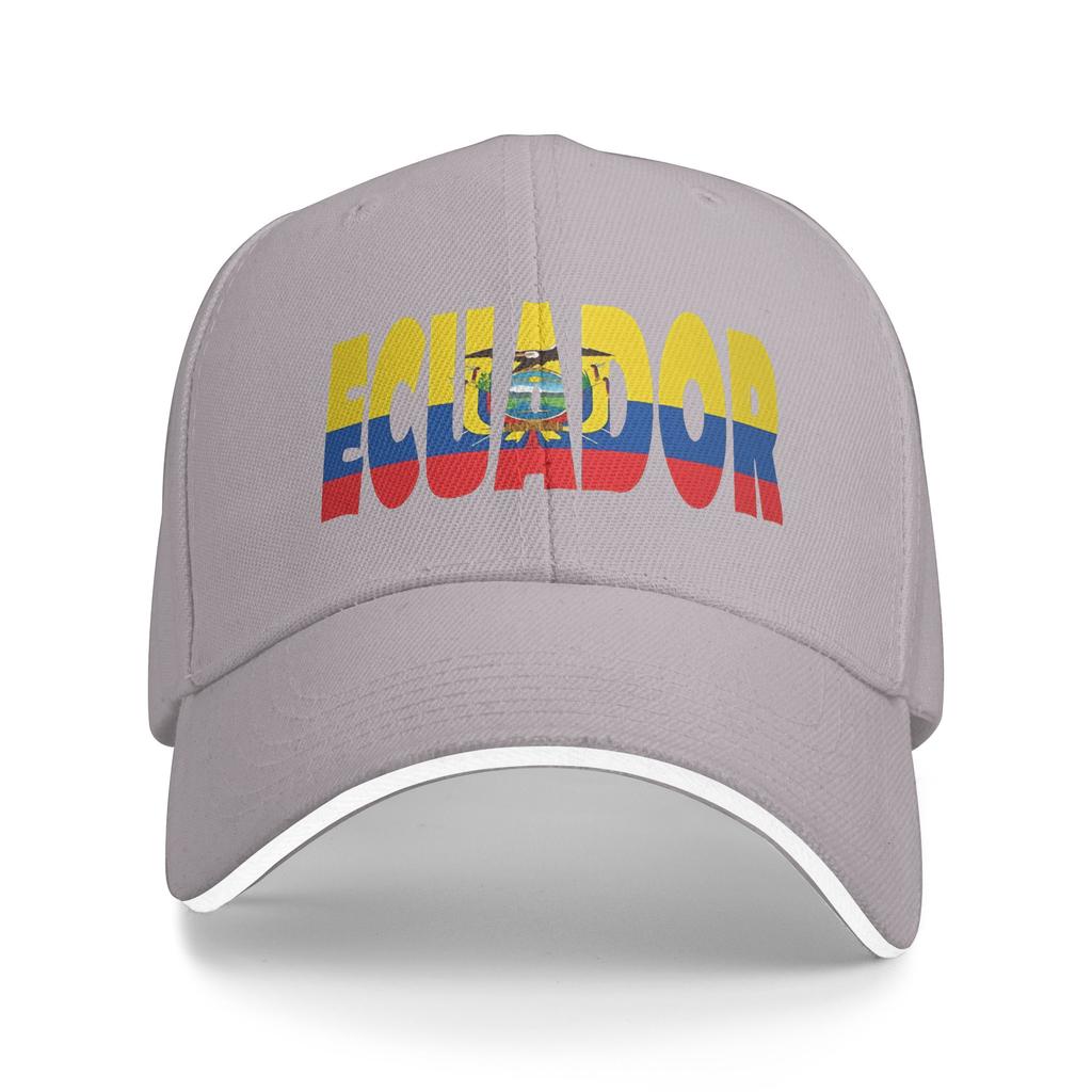 Ecuador Flag Caps For Unisex Trendy Baseball Cap Trucker Hat Casual Headewear Adjustable