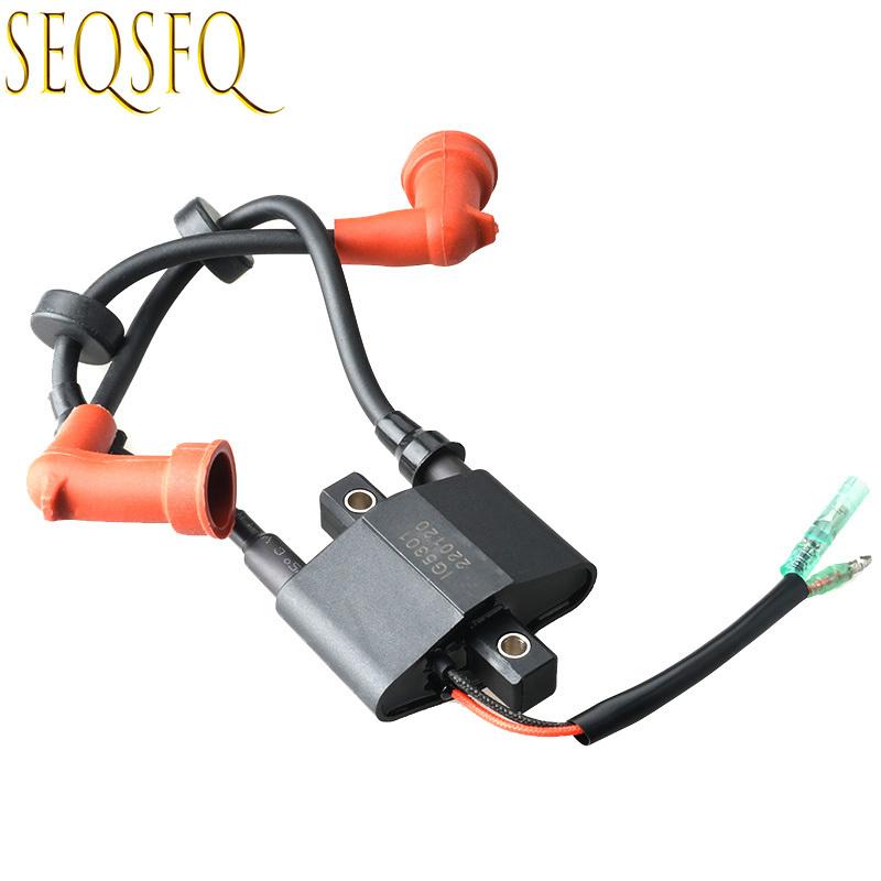 6B4-85570 Ignition Coil For Yamaha Outboard Motor 2 Stroke 9.9D 15D 6B3 6B4 New Model 6B4-85570-00 Boat Engine Parts