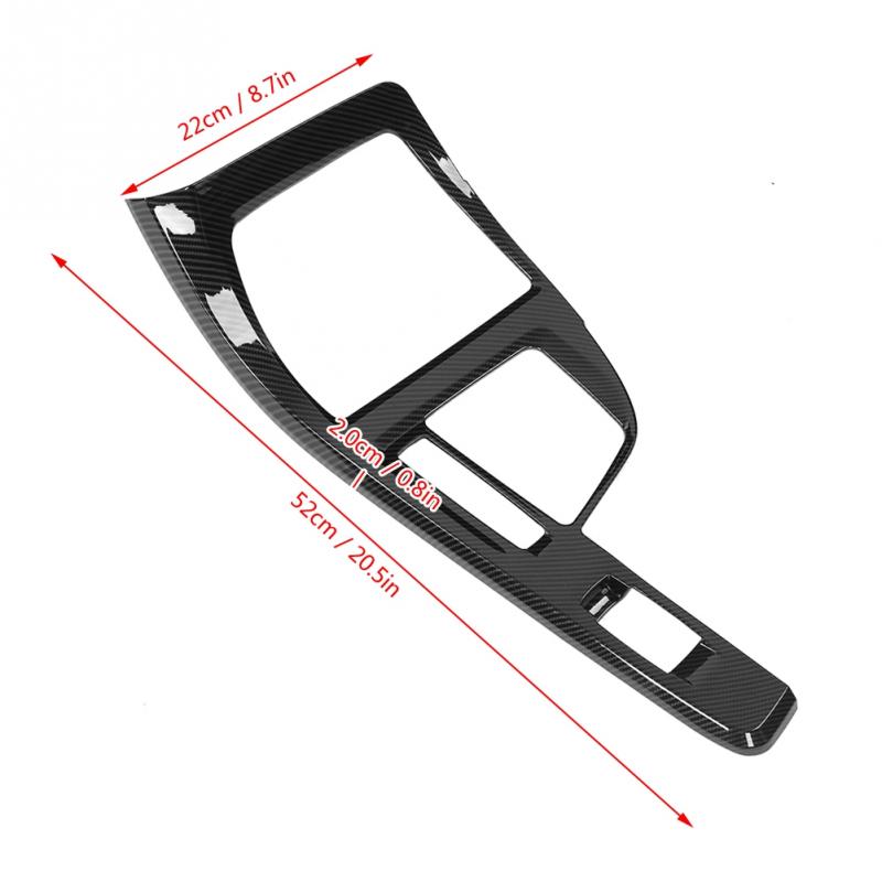Carbon Fiber Style ABS Updated Car Styling Gear Shift Panel Cover Trim for BMW X1 F48 2016 2017