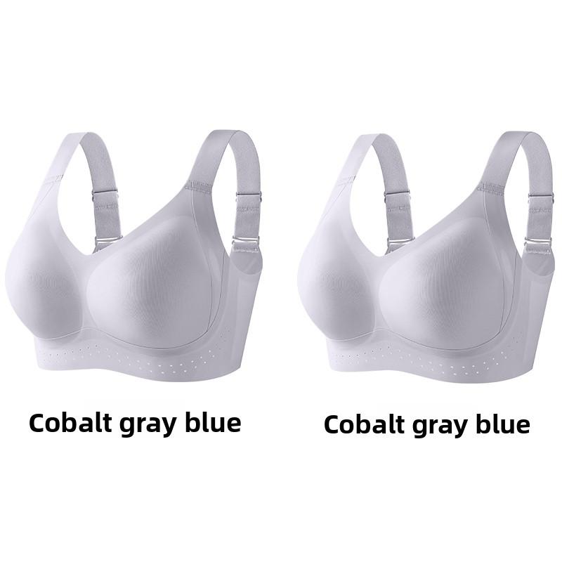 Grote Maat Full Bust Zachte Ondersteuning Beha, Ademende Shell Cup X-Cross Lifting Anti-Doorzakken Zijsteun 5-Rijige Haak Naadloze Draadloze Dames Lingerie
