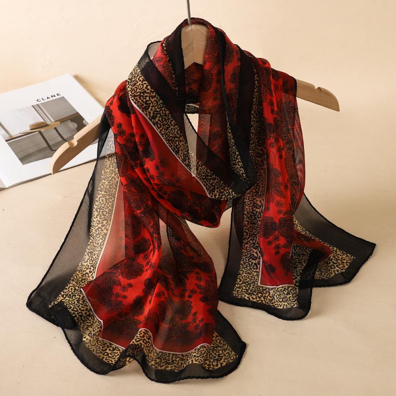 Chiffon Scarf for Women Versatile Scarf Sun Protection Decorative Scarves Fashion Lady Summer Scarf Hijab