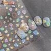 5D Fantasy Beach Summer Dreamy Colorful Starfish Shell Jellyfish Coral Jelly Decals Decoration Nail Art Sticker Manicure Salon