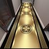 Golden Long Corridor Carpet Luxury European Decoration Hallway Rug Non-slip Easy Cleaning Floor Mat Stairway Runners Carpets