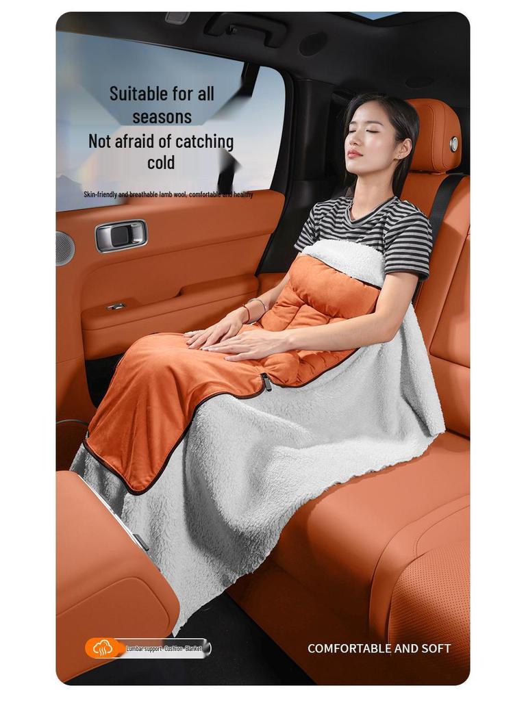 Trumpchi E8 Flannel Headrest & Lumbar Support for Legend M8, Master Neck Pillow for GS3, Ying Su M6, GS8.