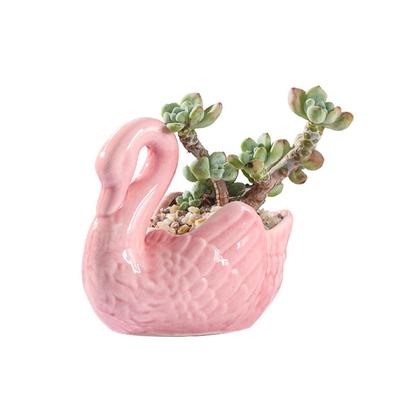 Schwan Multifunktions-Kerzenständer Blumentopf Hochzeitsgeschenkhalter Ornament Wohndekoration Aufbewahrungsbox für Süßigkeiten Schmuck