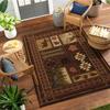 Vintage American Country Carpet for Home Bedroom Floor Decor Large Size Mat Non-slip Coffee Table Area Soft Rug Bathroom Doormat