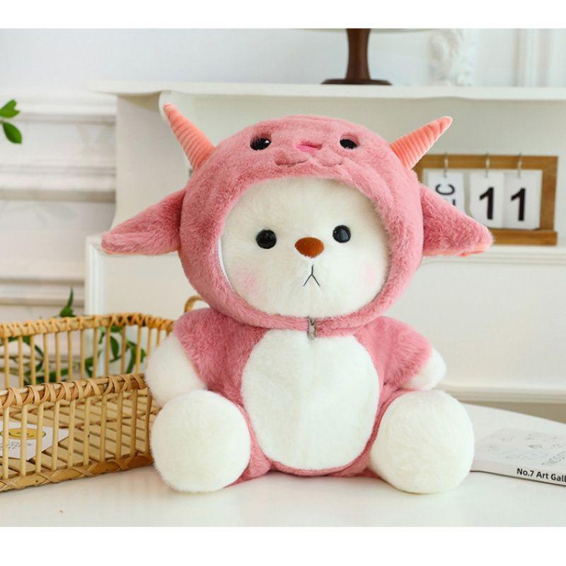 

Tales Teddy Plush Toy Throw Pillow Stuffed Doll Home Decoration Gift Birthday 35CM/13.78in рожевий