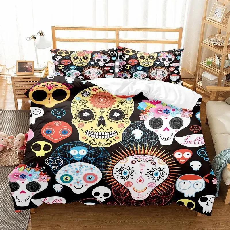 Black And White Milk Pattern Bedding Set Simple Style Soft And Comfortable Duvet Cover Set 3-Piece Children's Duvet Cover Set