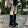 70cm Women Sexy Long Knitting Leg Warmers Foot Cover Leg Warm Uniform Cosplay Sweet Lolita Girls Boot Pile Up Socks
